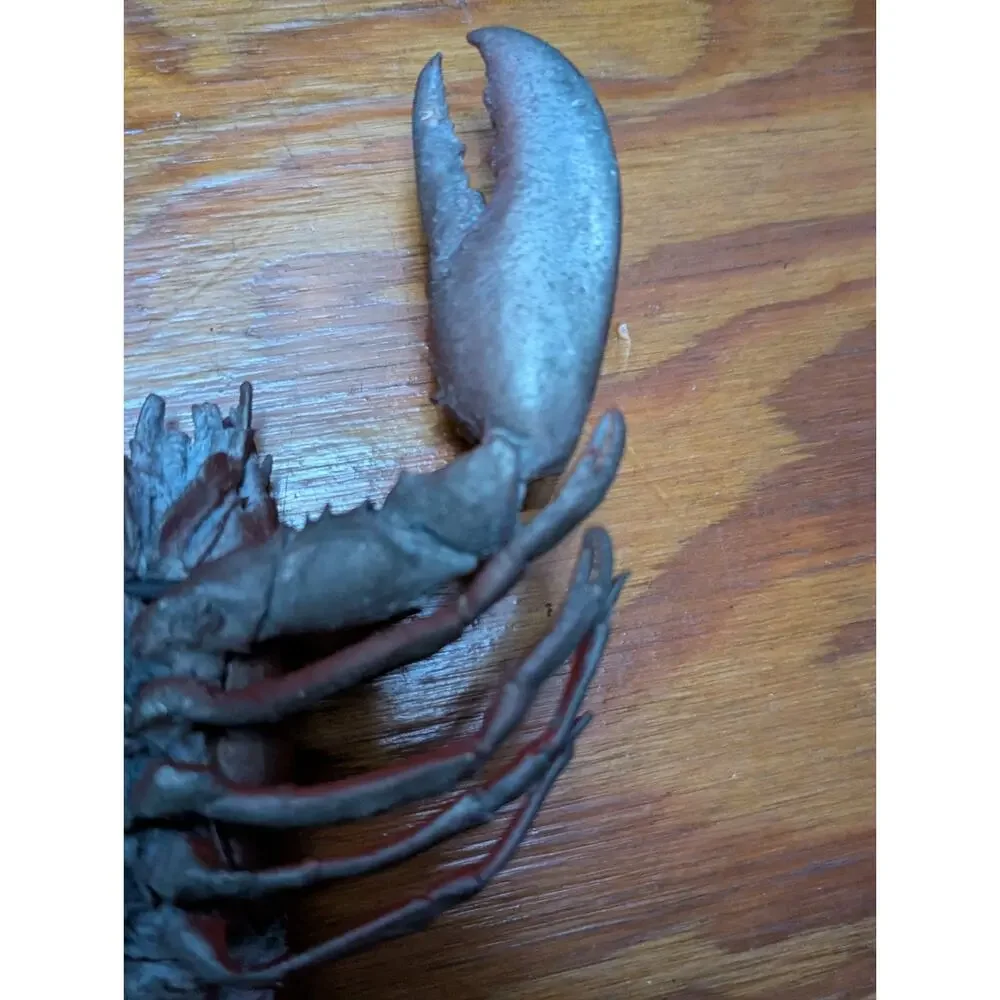 Hudson Pewter Lobster Figurine 621 Red Painted Nautical Desk Paperweight